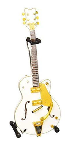 Axe Heaven Bs-091 Brian Setzer White Hollow Body Mini Guitar