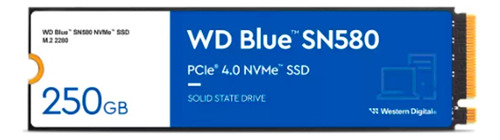 Unidad De Estado Solido Western Digital Blue Sn580 250gb