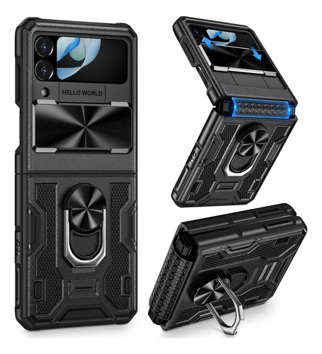 Funda Para Galaxy Z Flip 4 Negro Plastico