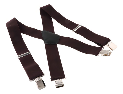 Tirantes Para Hombre Tirantes Ajustables X-back Para Trabajo Color Coffee Diseño De La Tela As Described