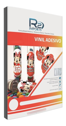 Vinil Adesivo Transparente A4 Impressora Inkjet 50 Folhas