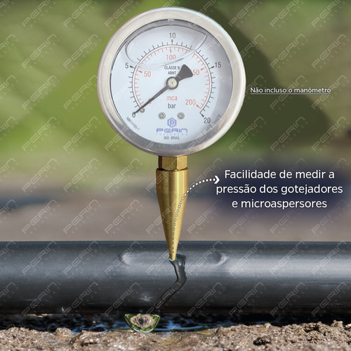Agulha Para Manômetro De Pressão Roscavel
