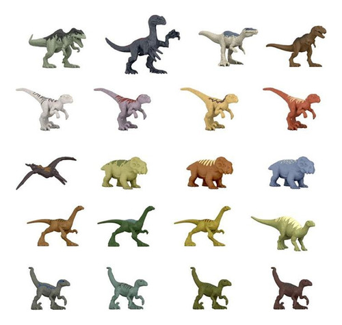 20 Mini Dinossauros Jurassic World Dominion Mattel