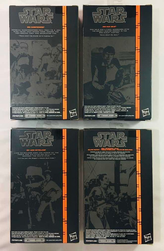 Star Wars Black Series Cajas Línea Naranja Azul Lote (Usado)