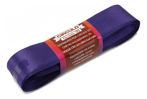 Fita De Cetim N05 10m - Círculo Cor 179-purpura