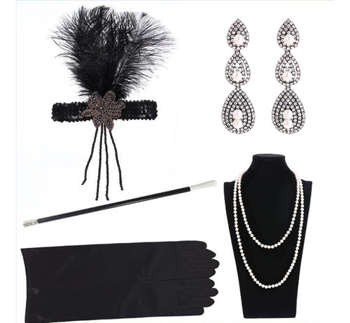 Diademas De Plumas De Gatsby Para Mujer, Accesorio De Disfra