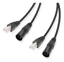 Comprar Adaptador De Cable Gintoyun Xlr A Rj45 De 3 Pines Dmx Xlr De
