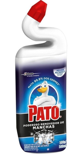 4 Limpador Sanitário Pato Poderoso Remove Mancha 500ml