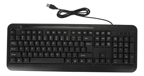 Teclado Usb Con Cable, 104 Teclas, Escritura Silenciosa, Erg