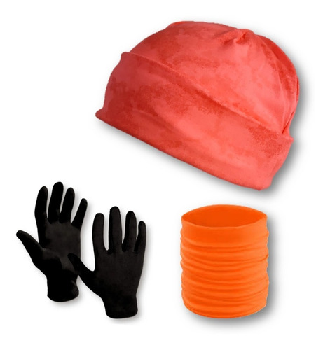 Cuello Multifunción + Guantes Primera Piel + Gorro