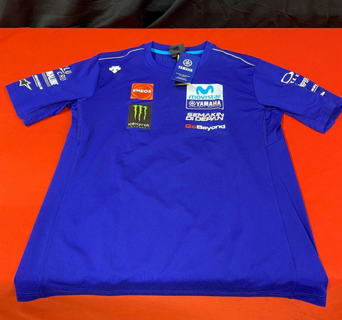 Remera Equipo Yamaha Moto Gp Nueva Original Sin Uso.