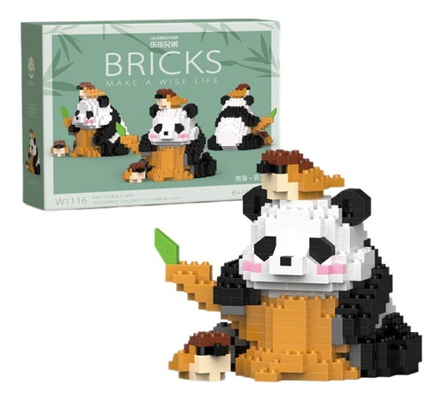 Bloques De Construcción Del Panda Gigante Chino