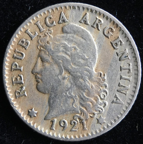 Argentina, 5 Centavos, 1921. Cj#152. Mb