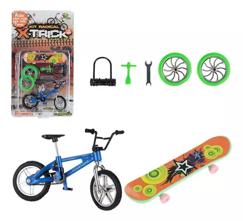 Kit Bicicleta + Skate De Dedo Com 5 Acessórios - Compre Agora - Feira da  Madrugada SP