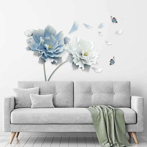 Calcomanía De Pared De Loto Floreciente Para Estilo A