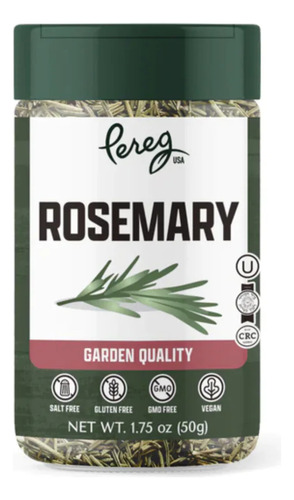 Hojas De Romero Seco Especias Pereg 50g Sin Gluten Vegano