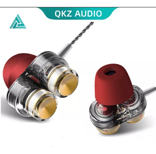 Qkz Kd7 Audifonos Doble Driver Extra Bass Con Espumas T400