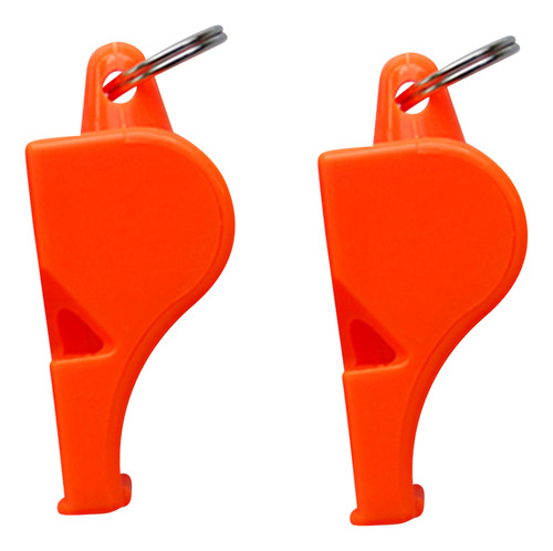 2x Silbato Supervivencia Seguridad Para Camping Naranja