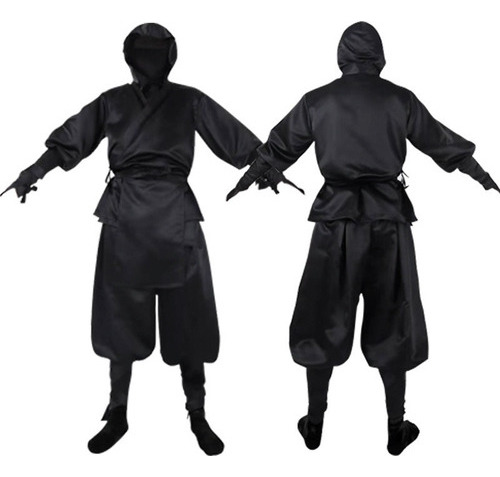 Traje De Ninja Negro Completo Para Cosplay