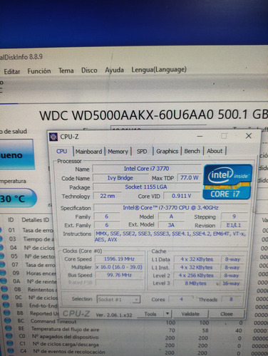 Cpu Hp Compaq Elite 8300 Core I7 3gen Ram 8gb Disco 500gb (Usado)
