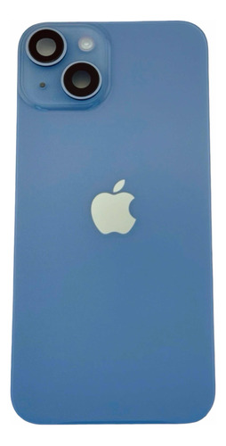 Tapa Trasera Cristal iPhone 14 Azul Blue + Nfc + Flex Flash