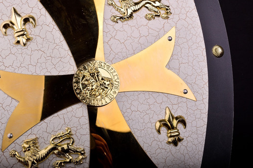 Imagen 5 de 7 de Escudo De Armas Cruzado Templario Medieval De Caballero