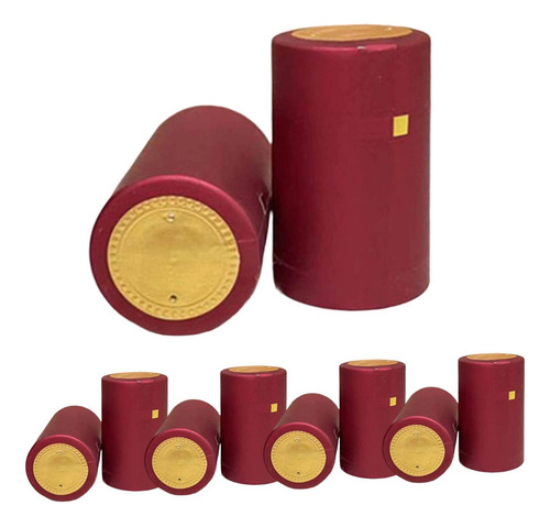 100 Tapas Para Botellas De Vino, Accesorios Decorativos Rojo