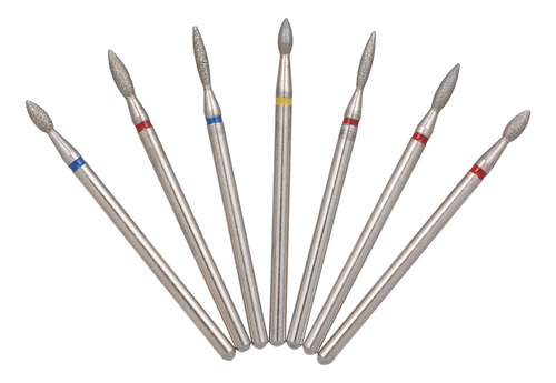 Juego De 7 Brocas Eléctricas De Diamante Para Uñas, Fresa A