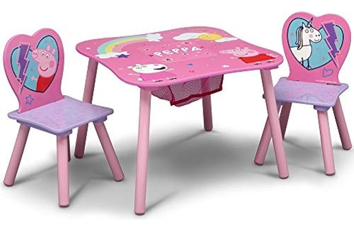 Juego De Mesa Y Silla Para Niños Delta Children Con Almacena