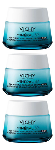 Vichy X3 Und Crema Hidratante Facial Mineral 89 Textura Rica