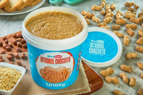Imagem 2 de 3 de Manicrem Pasta De Amendoim Integral 100% Amendoim - 1kg