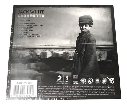 Cd Jack White Lazaretto Lacrado White Black Stripes Keys