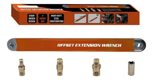 Juego De Trinquete Multifuncional Con Llave De Extensión Off