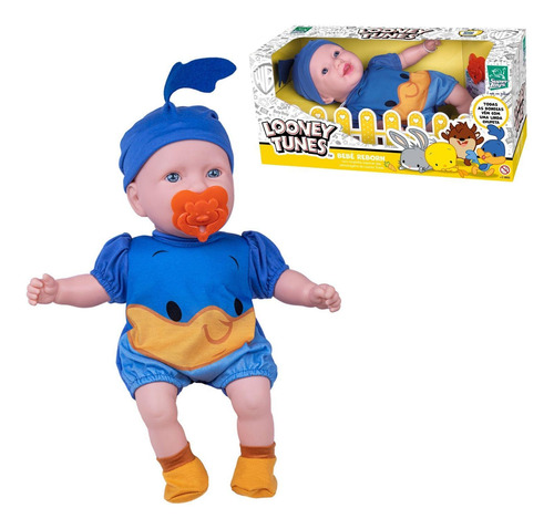 Bebê Reborn Looney Tunes Papa-léguas - Super Toys