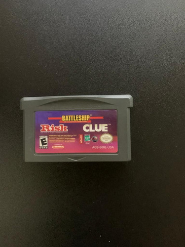 3 In 1 Battleship, Clue, Risk Game Boy Advance Cartucho (Usado)