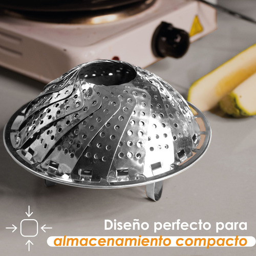Archy Cesto Vaporera Hervir Verdura Cocina Acero Inoxidable