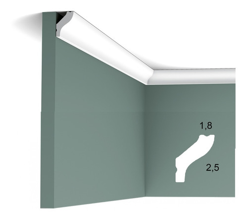 Molduras Para Cielorasos  Cb500n Oferta 55 Tiras Pack 110 Mt