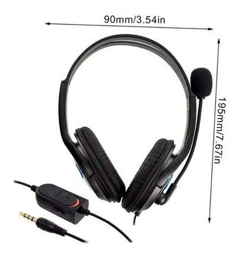 Imagen 3 de 5 de Audífono Gamer Con Microfono Compatible Con Ps4