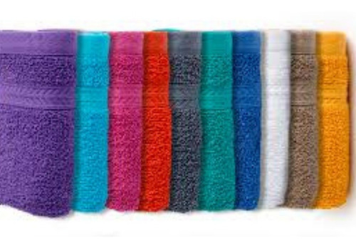 Toalla De Mano Marca Arcoiris X 6 Unidades Algodon