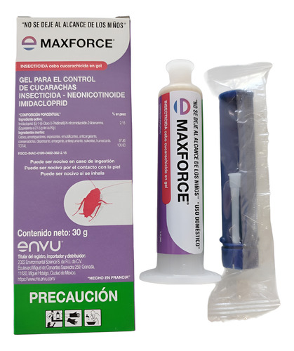 Maxforce Gel 30g Envu. Insecticida En Cebo. Mata Cucarachas