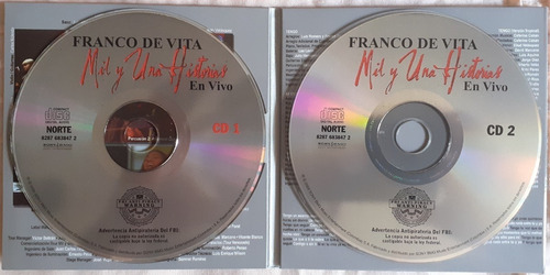 Cd Original Franco De Vita Mil Y Una Historias En Vivo Nuevo