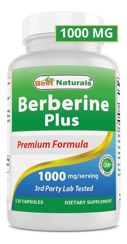 Berberine Capsulas Berberina Plus Hcl 1200mg 120 Pastillas