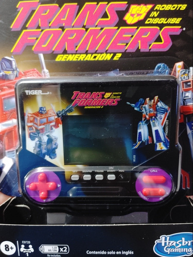 Transformers Juego Video Lcd Portátil Retro Tiger Electronic