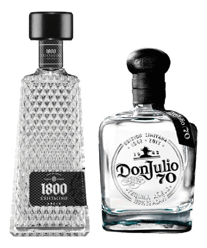 1 Teq Don Julio 70 Cristalino 700 Ml Y 1 1800 Crista 700 Ml