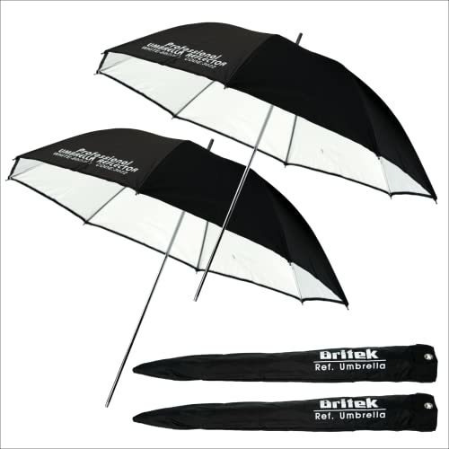 Reflectores De Estudio Britek 32puLG (80cm) Negro + Blanco,