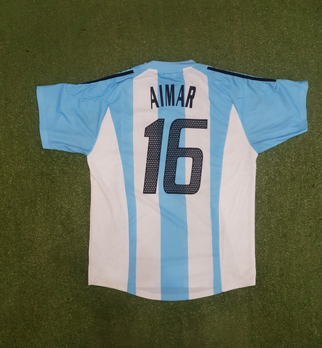 Camiseta Titular Selección Argentina 2002 Aimar 16 Talle L