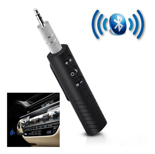 Adaptador Receptor Audio Bluetooth Para Auto Conector Aux