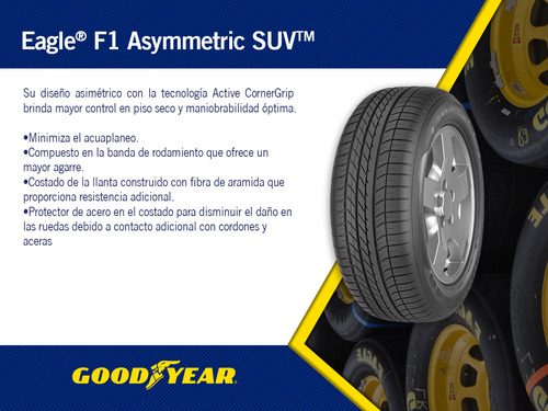1- Llanta Eagle F1 Asymmetric Suv Goodyear 235/65r17 V108 Xl