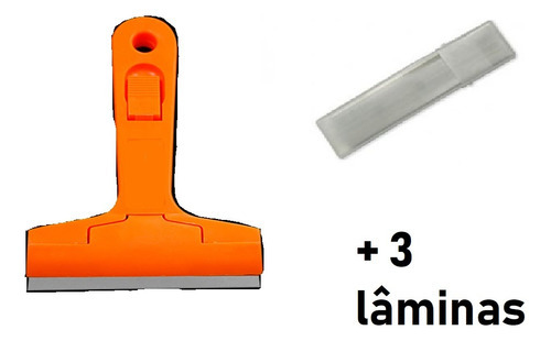 Estilete Raspador Plano Aplicador Multiuso+3 Lâminas Extras