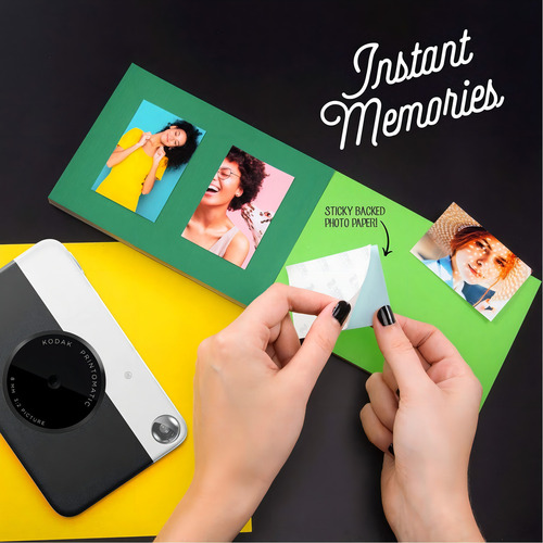 Kodak Printomatic Camara Instantanea - Impresora Portátil Color Negro